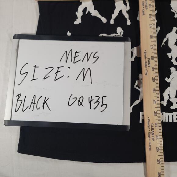 Fortnight Casual Crew Neck Short Sleeve Graphic T Shirt Mens Size Medium M Black - Picture 7 of 9